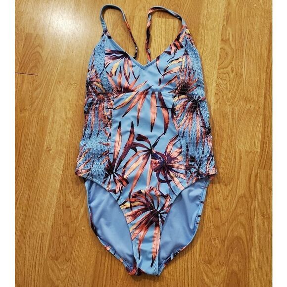 Jessica Simpson Palmy Days Smocked Swimsuit - NEW - Picture 2 of 10